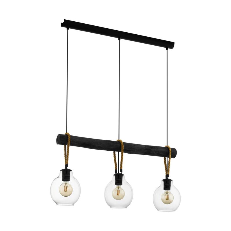 Roding 35 Inch 3 Light Linear Suspension Light by Eglo Lighting