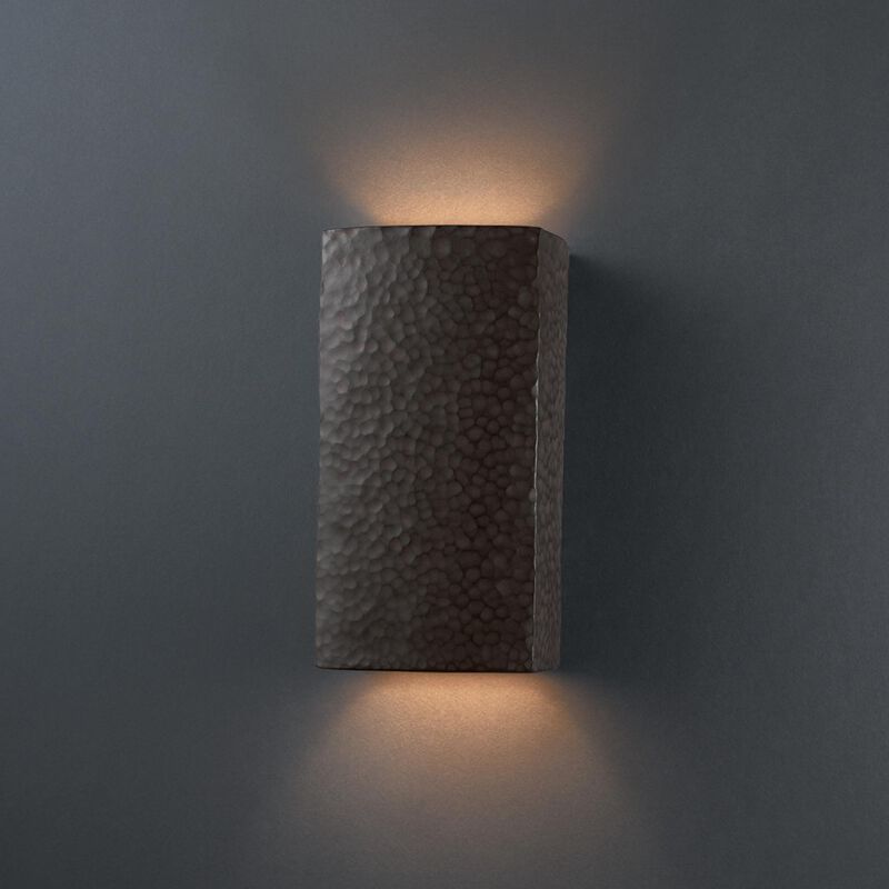 Ambiance 9 Inch Tall Outdoor Wall Light by Justice Design Group