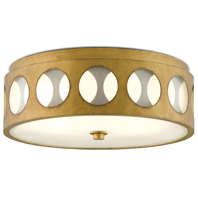 Go-Go 16 Inch 2 Light Flush Mount by Currey and Company