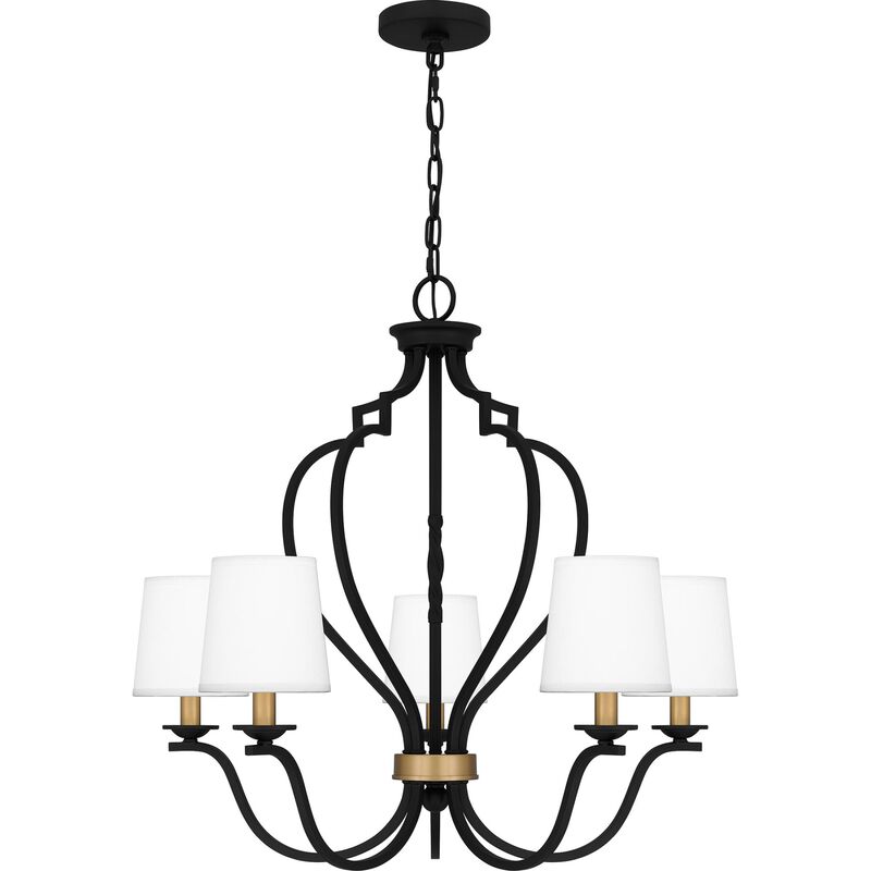 Wilkins 27.5 Inch 5 Light Chandelier by Quoizel