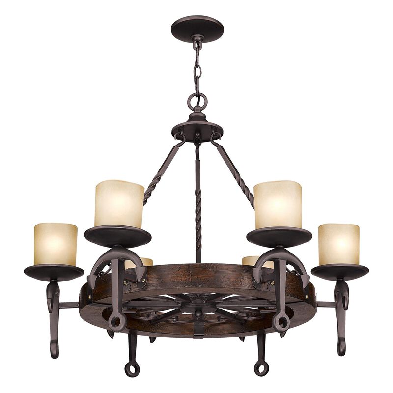 Cape May 30 Inch 6 Light Chandelier by Livex Lighting