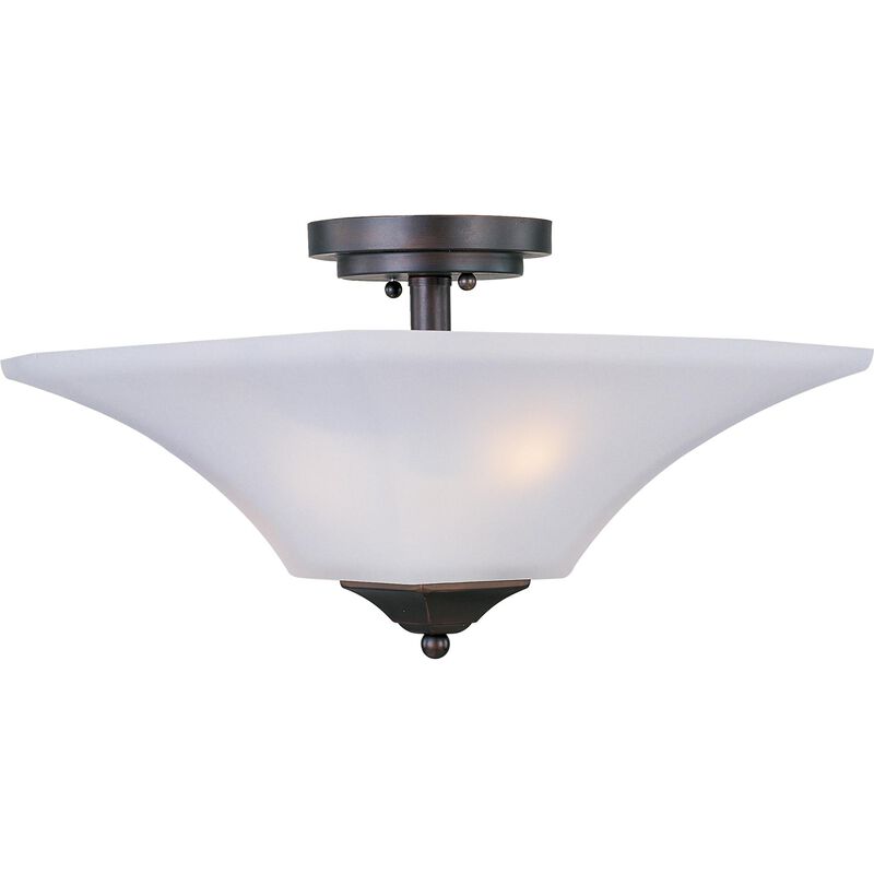 Aurora 13 Inch 2 Light Semi Flush Mount by Maxim Lighting