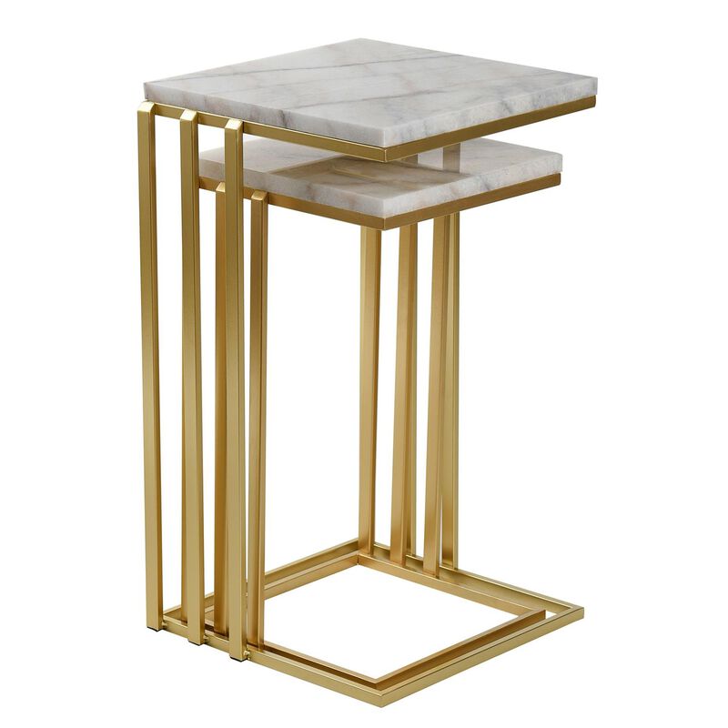 Marble End Table by Stylecraft