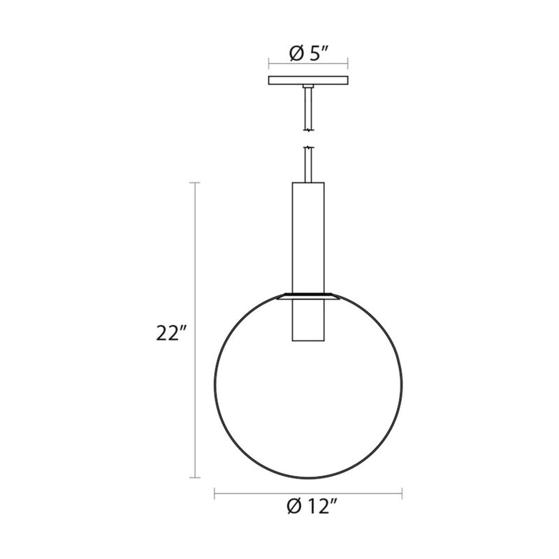 SONNEMAN Robert Sonneman Bubbles 12 Inch Mini Pendant