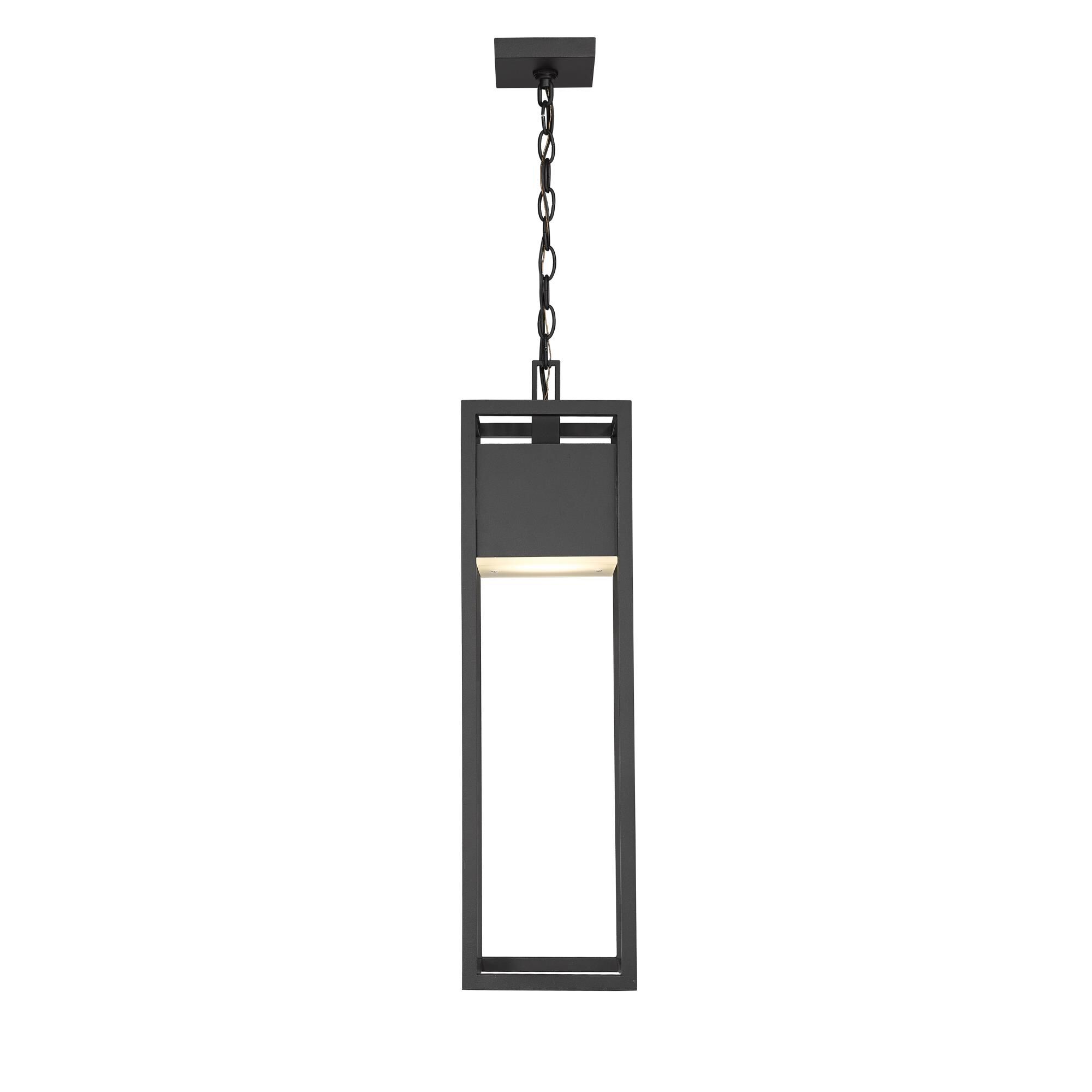 Shown in Black finish and Glass shade