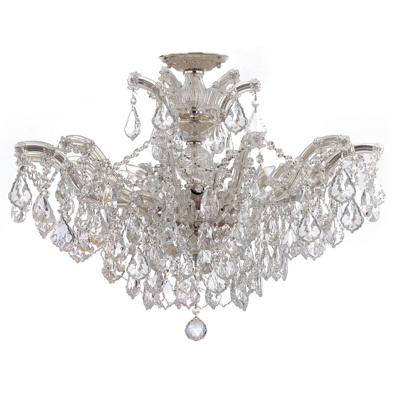 Maria Theresa 27 Inch 6 Light Semi Flush Mount by Crystorama