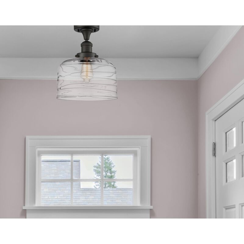 Bruno Marashlian Bell 12 Inch 1 Light Semi Flush Mount by Innovations Lighting