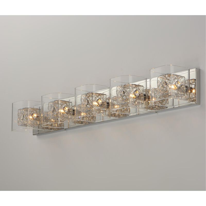 Gem 39 Inch 5 Light Bath Vanity Light by Et2 Lighting