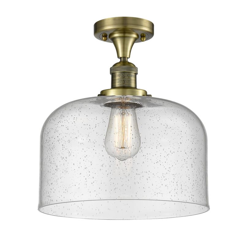 Bruno Marashlian Bell 12 Inch 1 Light Semi Flush Mount by Innovations Lighting