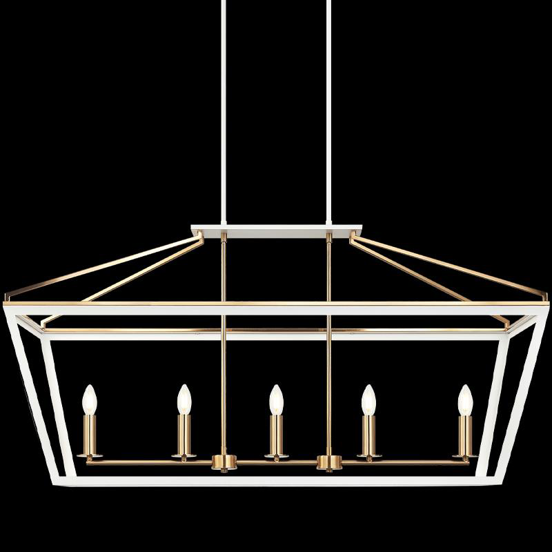 Mavonshire 46 Inch 5 Light Linear Suspension Light by Matteo Lighting