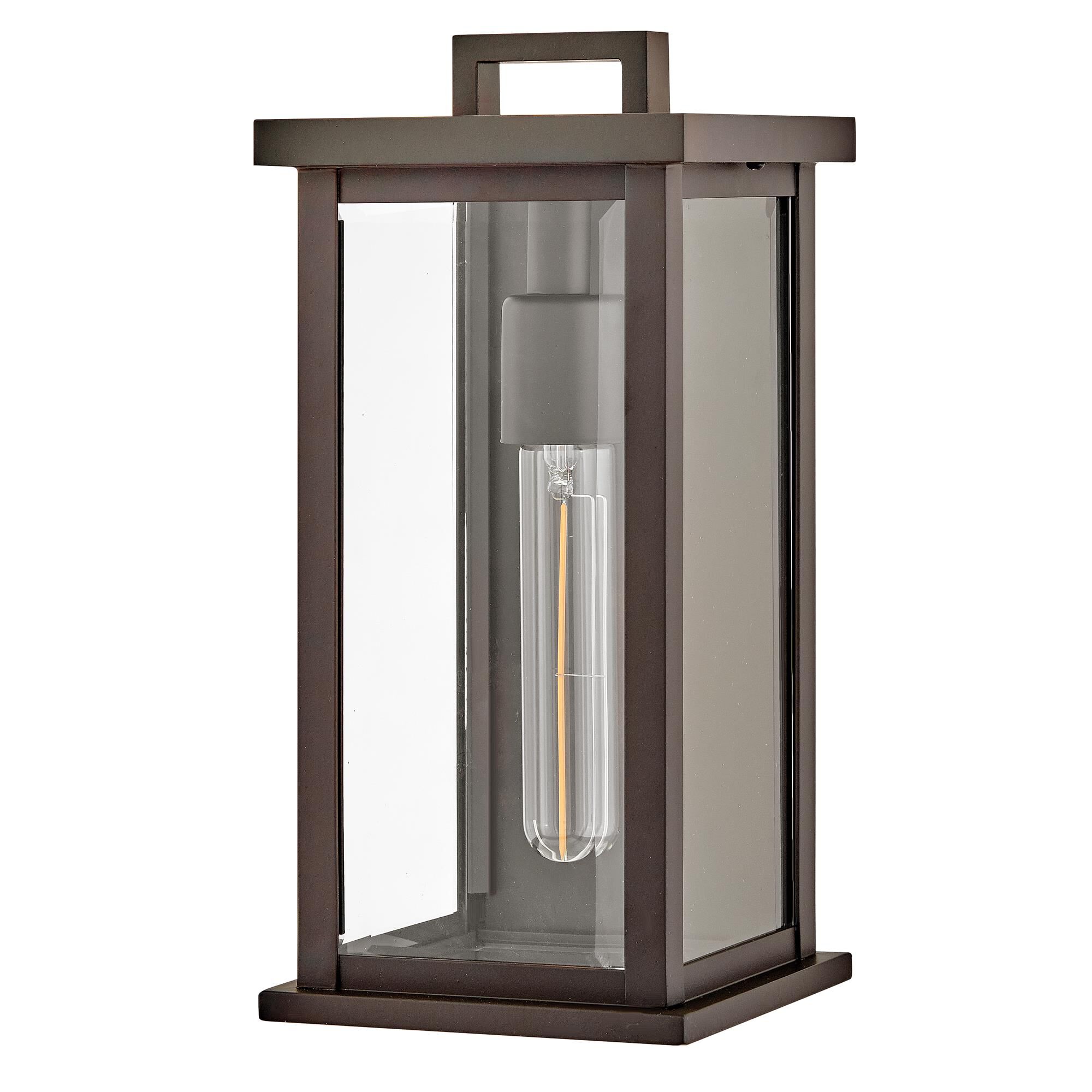 Shown in Oil Rubbed Bronze finish and Clear Beveled glass