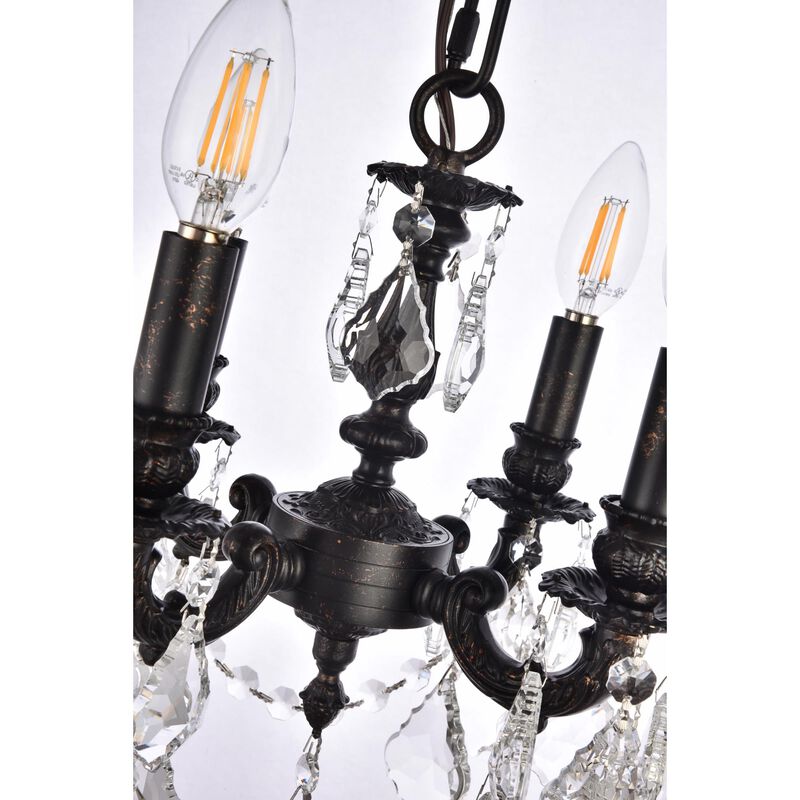 Lillie 10 Inch 4 Light Mini Chandelier by Elegant Lighting