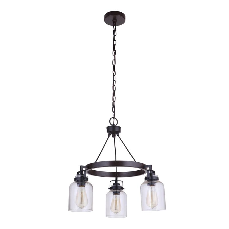 Foxwood 21 Inch 3 Light Mini Chandelier by Craftmade