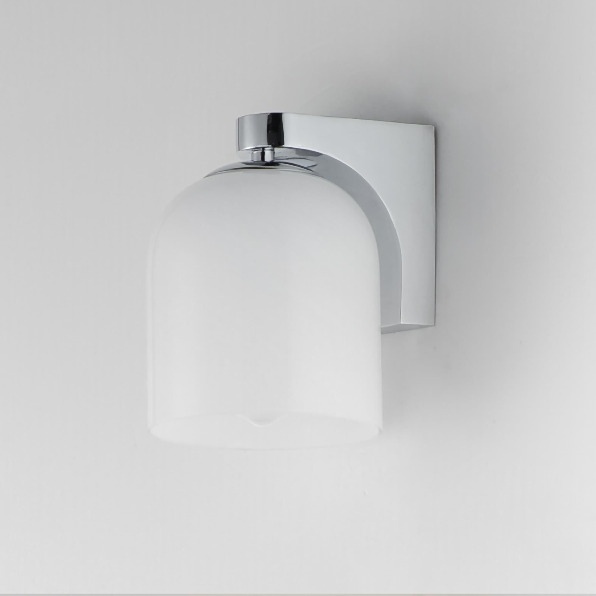 Shown in Polished Chrome finish and Marble glass and Glass shade