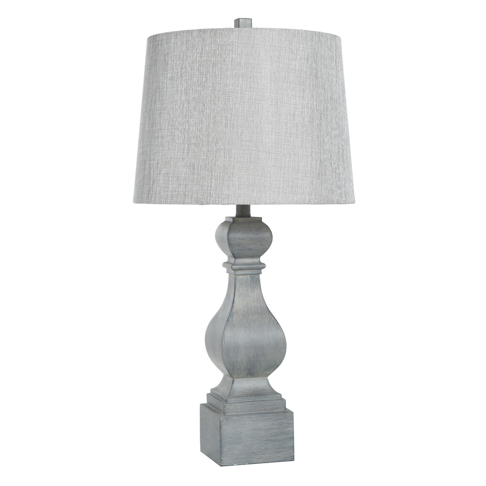 Shown in Gray Distressed finish and Gray Polyester Fabric shade