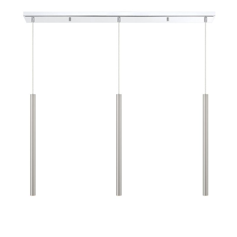 Forest 46 Inch 3 Light LED Linear Suspension Light by Z-Lite