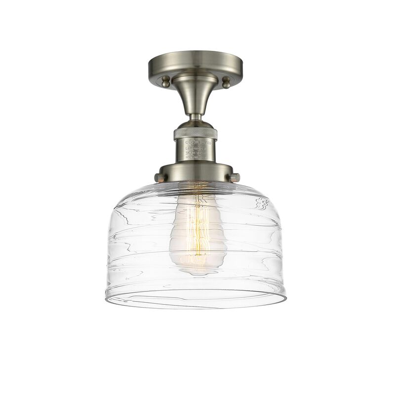 Bruno Marashlian Large Bell 8 Inch 1 Light LED Semi Flush Mount by Innovations Lighting