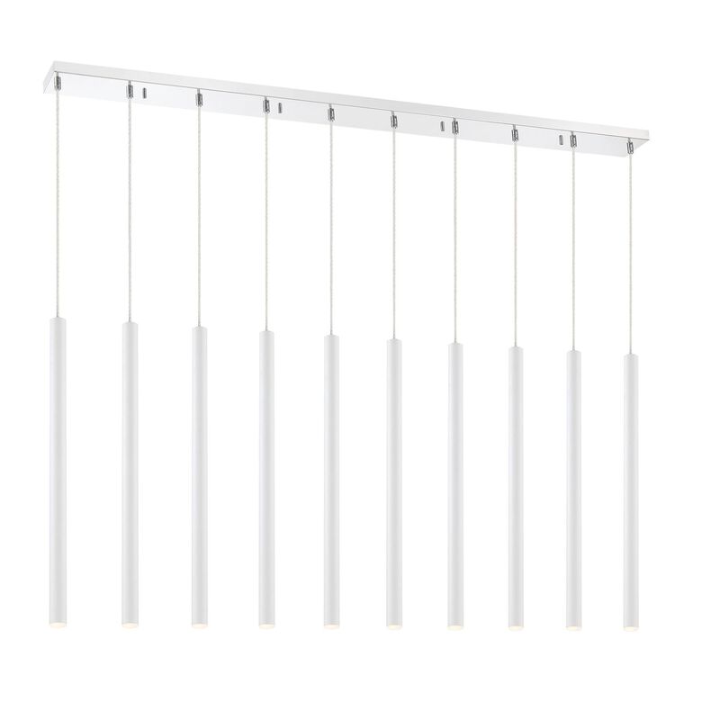 Forest 56 Inch 10 Light LED Linear Suspension Light by Z-Lite