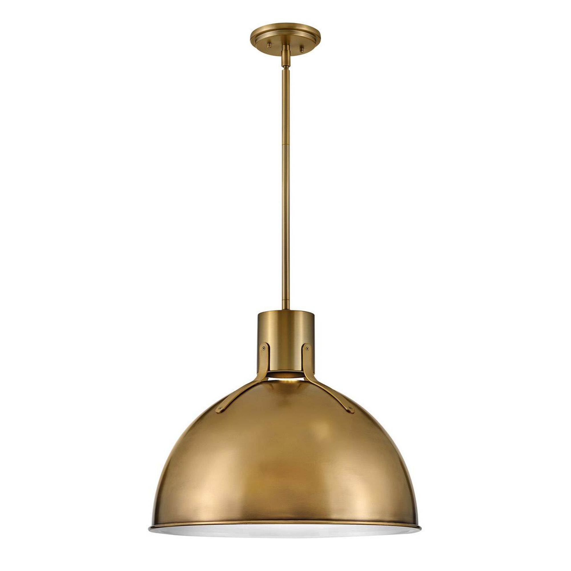 Shown in Heritage Brass finish and Textured Black accent