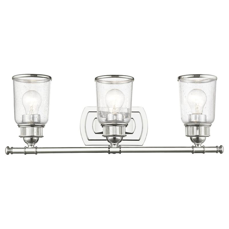 Lawrenceville 23 Inch 3 Light Bath Vanity Light by Livex Lighting