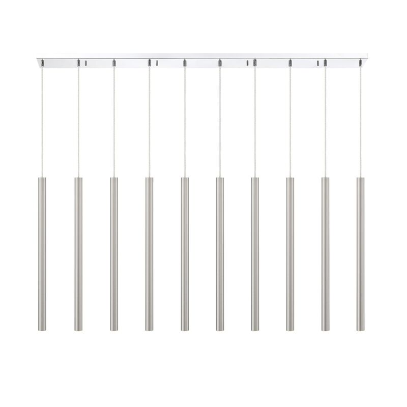 Forest 56 Inch 10 Light LED Linear Suspension Light by Z-Lite