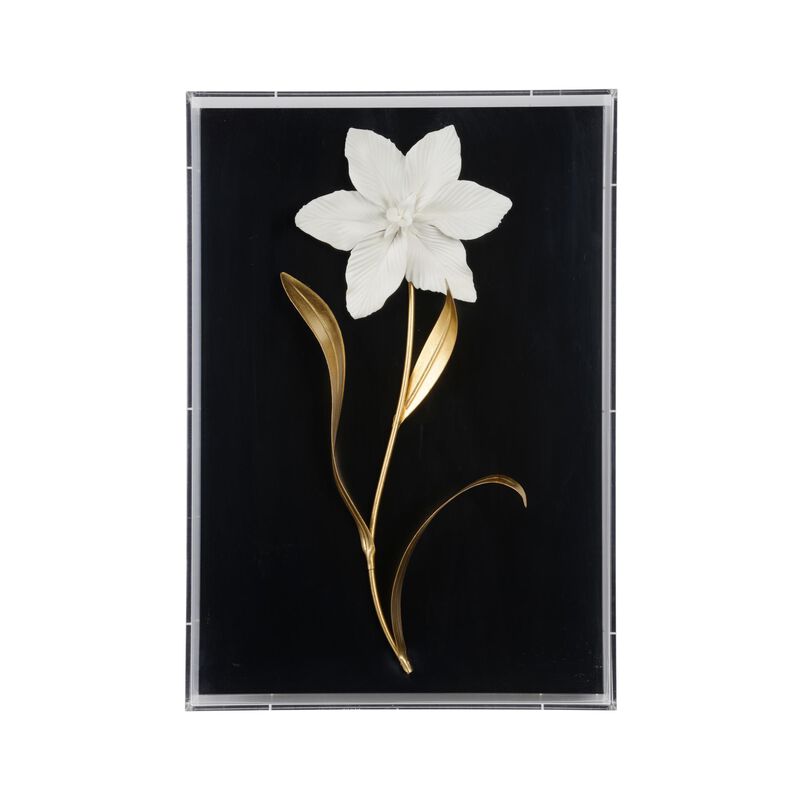 Bill Cain Porcelain Flower Alternative Wall Art by Chelsea House