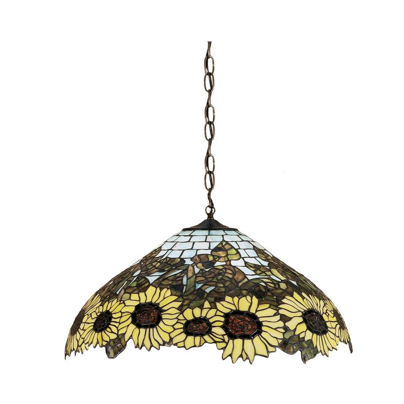 Wild Sunflower 22 Inch Large Pendant by Meyda Lighting