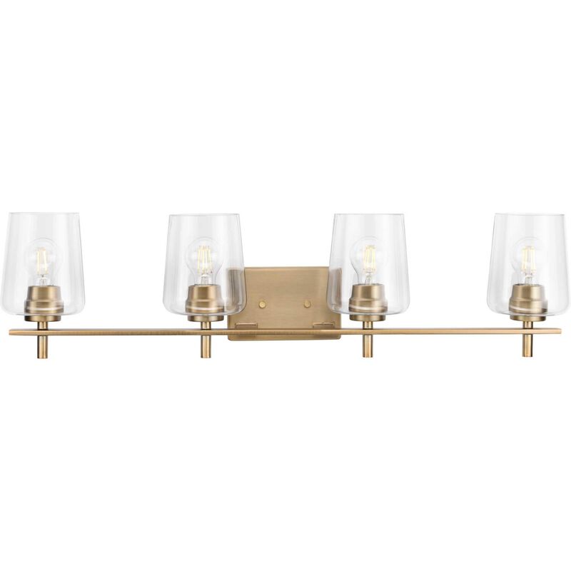 Calais 34 Inch 4 Light Bath Vanity Light by Progress Lighting