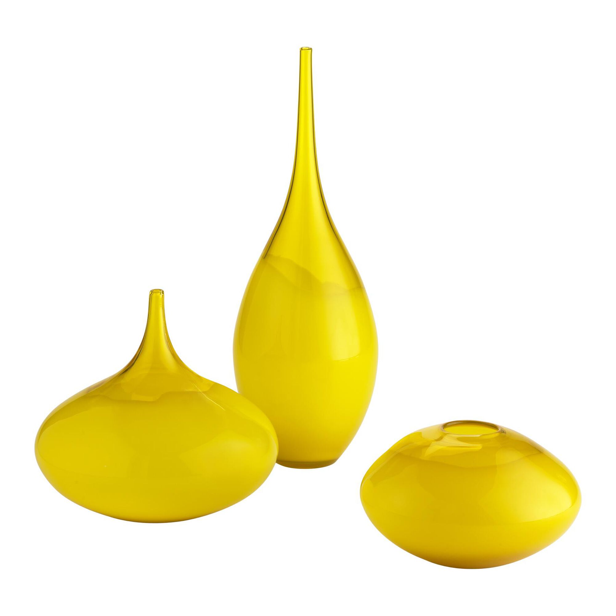 Shown in Yellow finish and Yellow glass