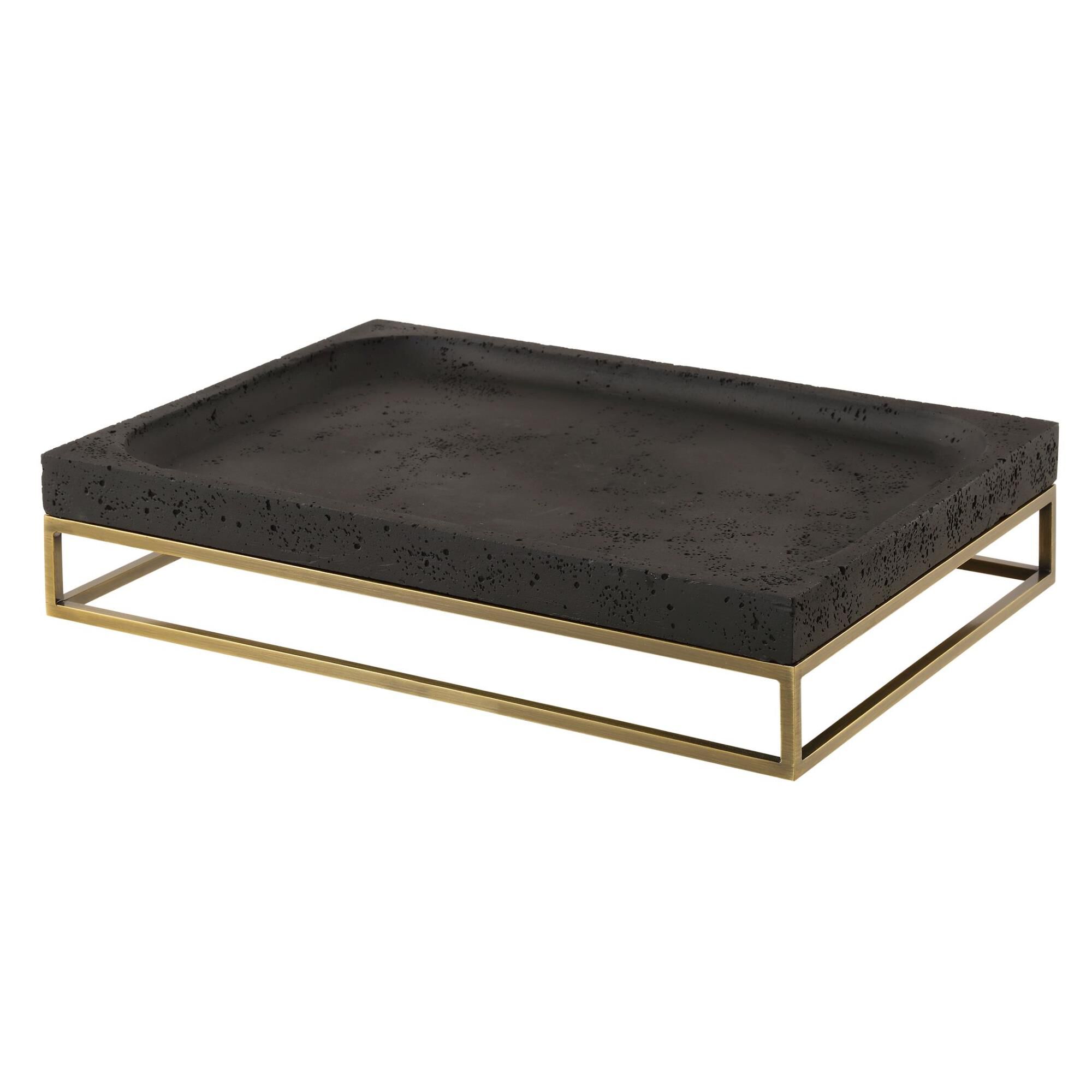 Shown in Discover Elegance Redefined With Our Sleek Rectangular Tray, Meticulously Crafted From A Distinctive finish