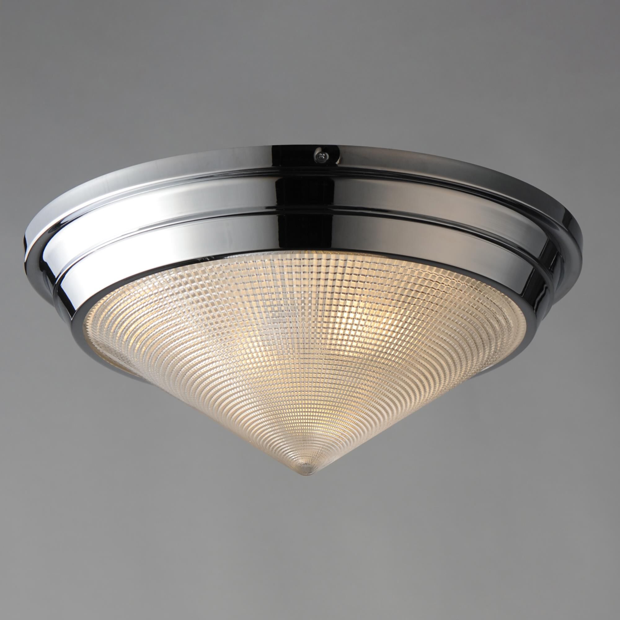 Shown in Polished Nickel finish and Prairie Rib Frost glass and Glass shade