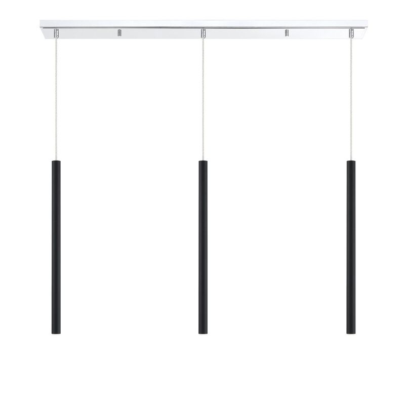 Forest 46 Inch 3 Light LED Linear Suspension Light by Z-Lite