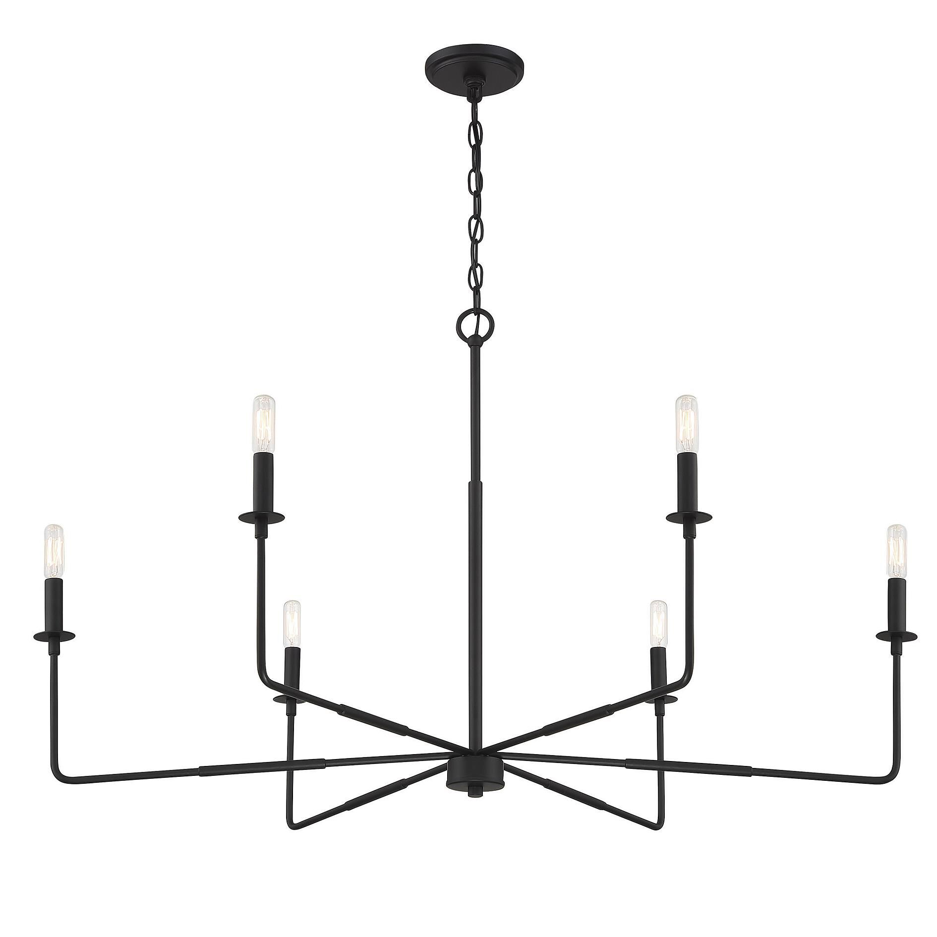 Salerno 42 Inch 6 Light Chandelier by Savoy House