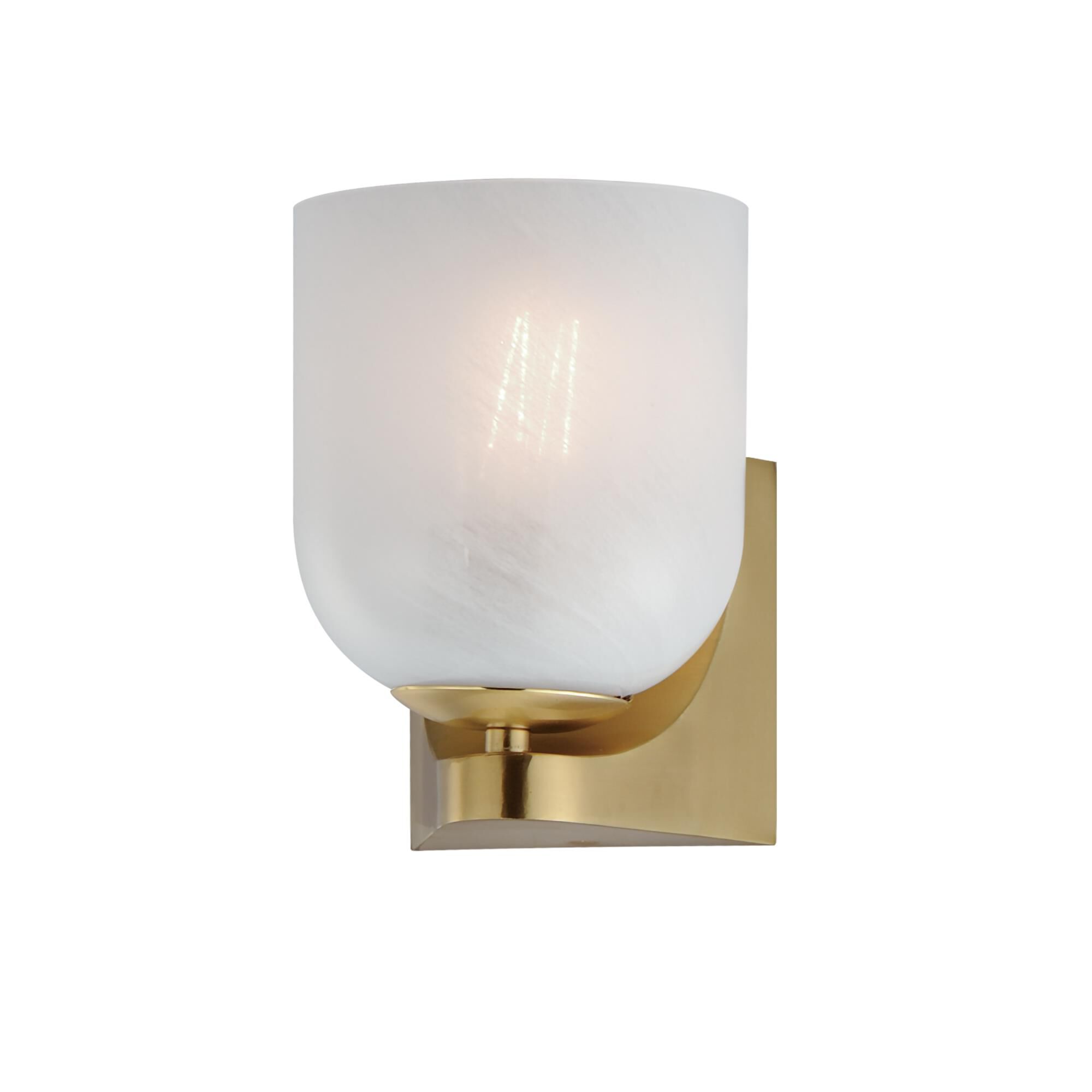 Shown in Natural Aged Brass finish and Marble glass and Glass shade