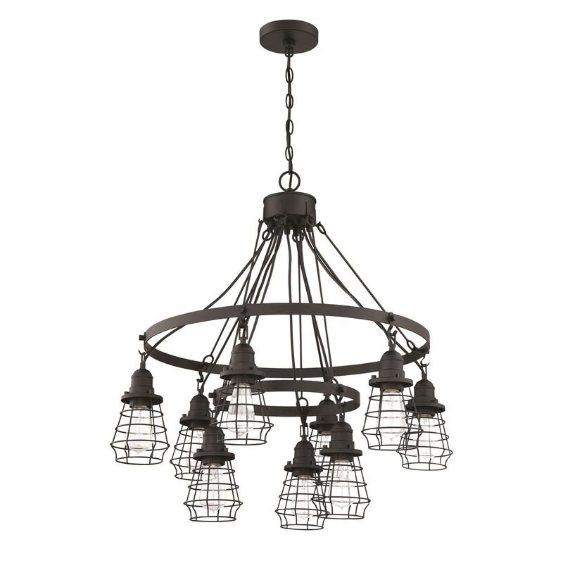 Thatcher 30 Inch 9 Light Chandelier by Craftmade