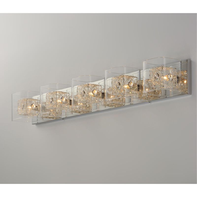 Gem 39 Inch 5 Light Bath Vanity Light by Et2 Lighting