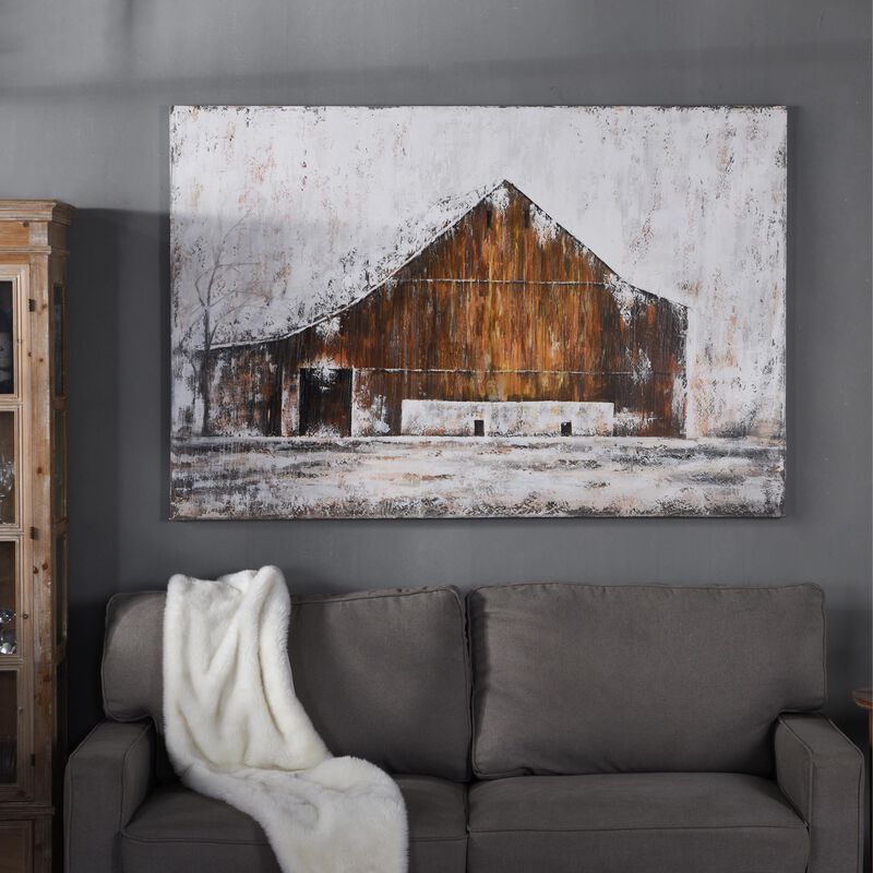 Aged Barnhouse Painting by Stylecraft