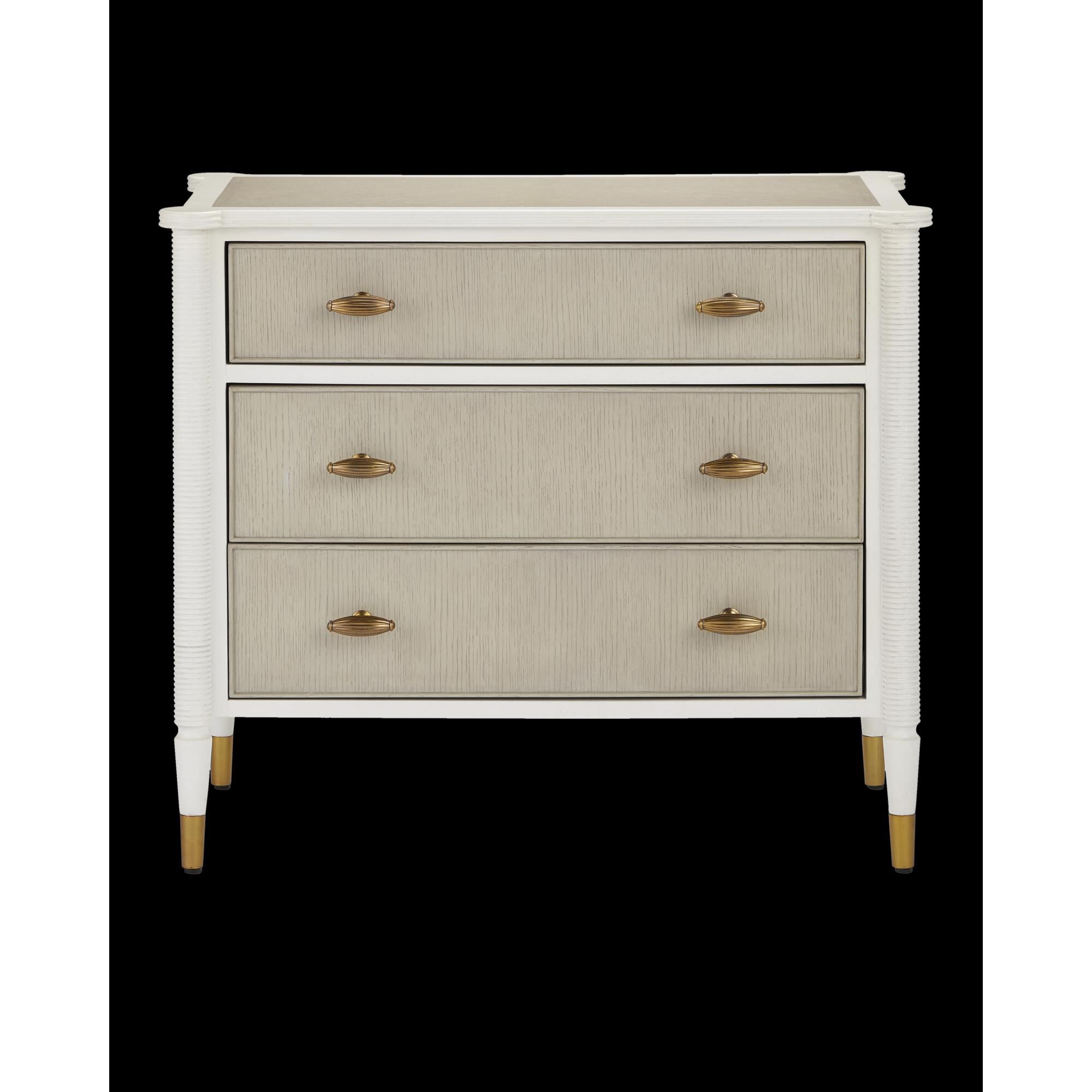 Shown in Off-White, Fog and Polished Brass finish