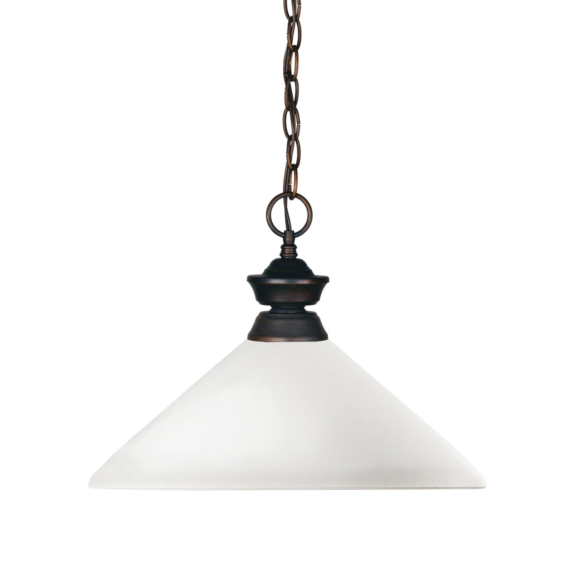 Shown in Olde Bronze finish and Glass shade