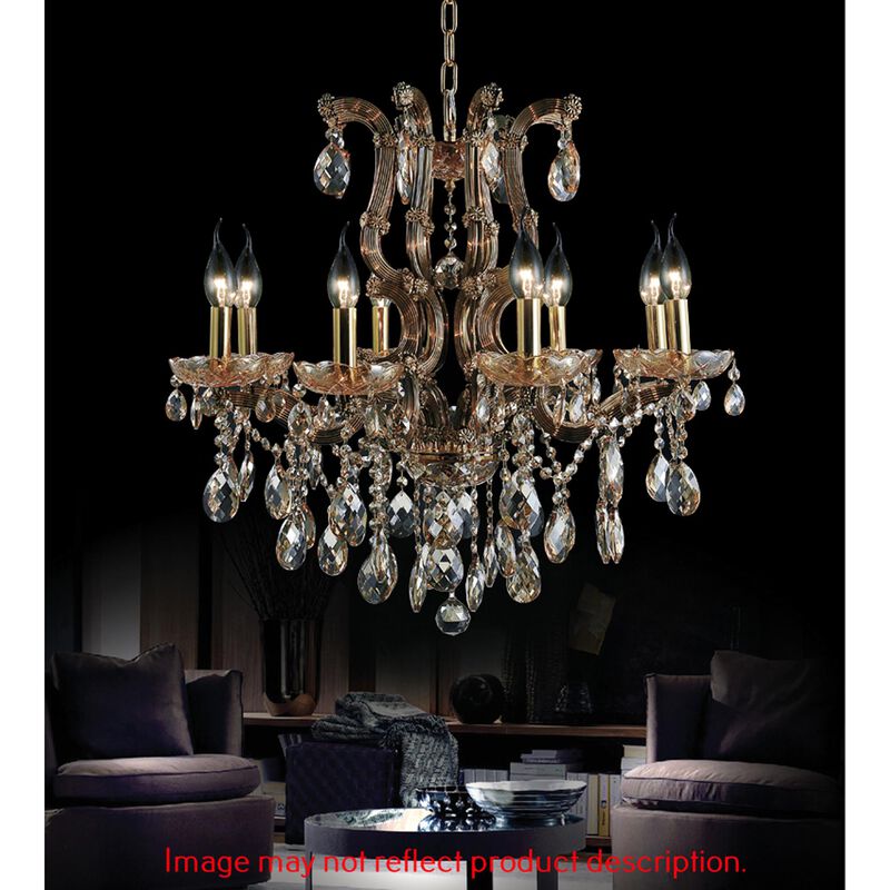 Colossal 28 Inch 8 Light Chandelier by CWI Lighting