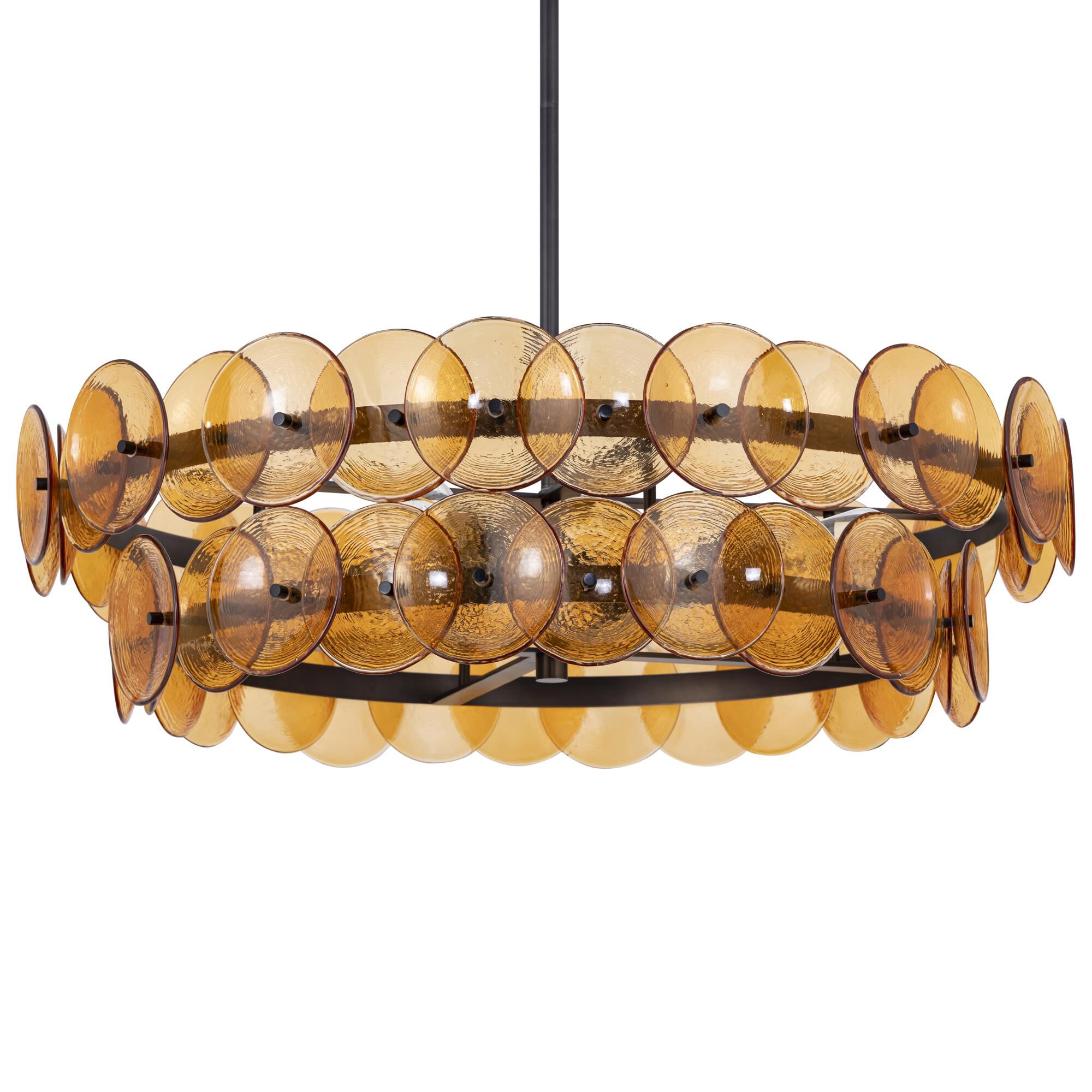 Shown in Gunmetal finish and Amber glass and Recycled Glass shade