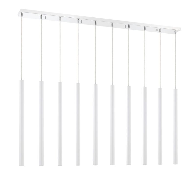 Forest 56 Inch 10 Light LED Linear Suspension Light by Z-Lite