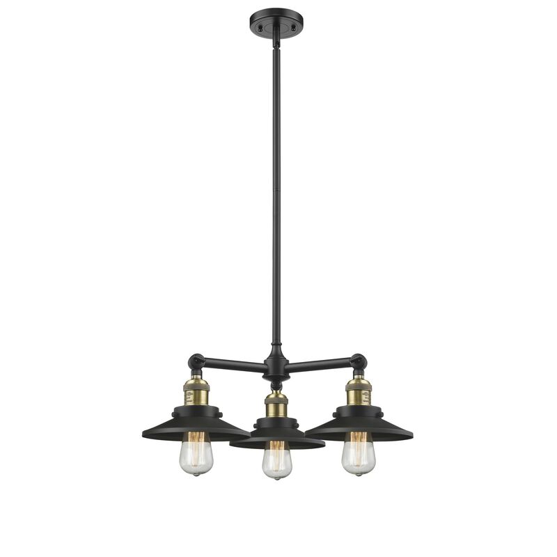 Bruno Marashlian Bare Bulb 15 Inch 3 Light Mini Chandelier by Innovations Lighting