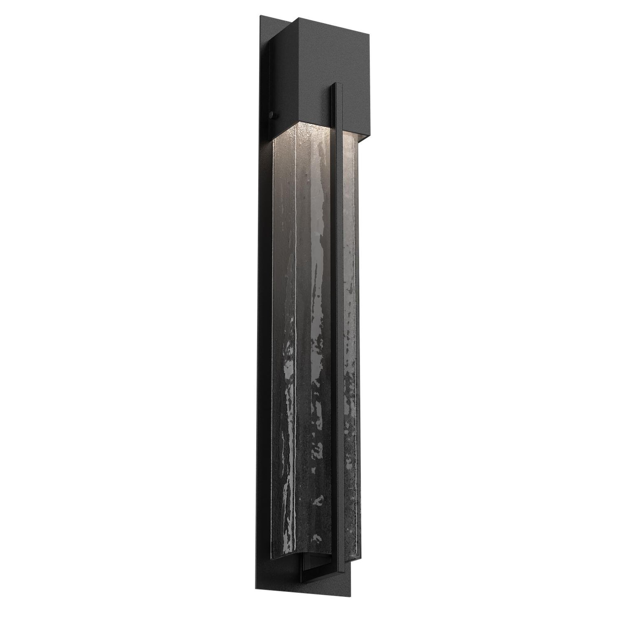 Shown in Textured Black finish and Smoke Granite glass