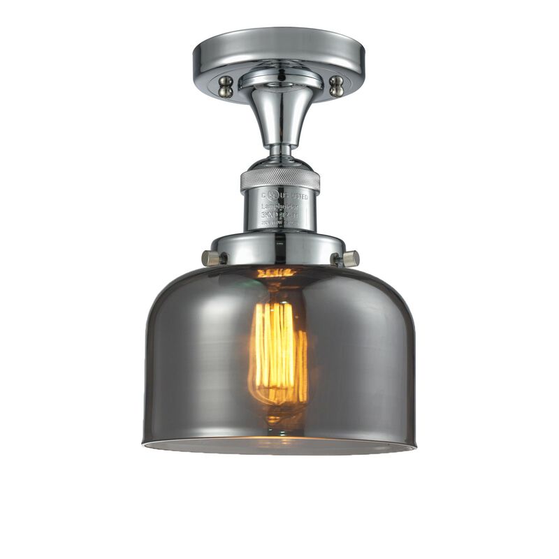 Bruno Marashlian Large Bell 8 Inch 1 Light LED Semi Flush Mount by Innovations Lighting