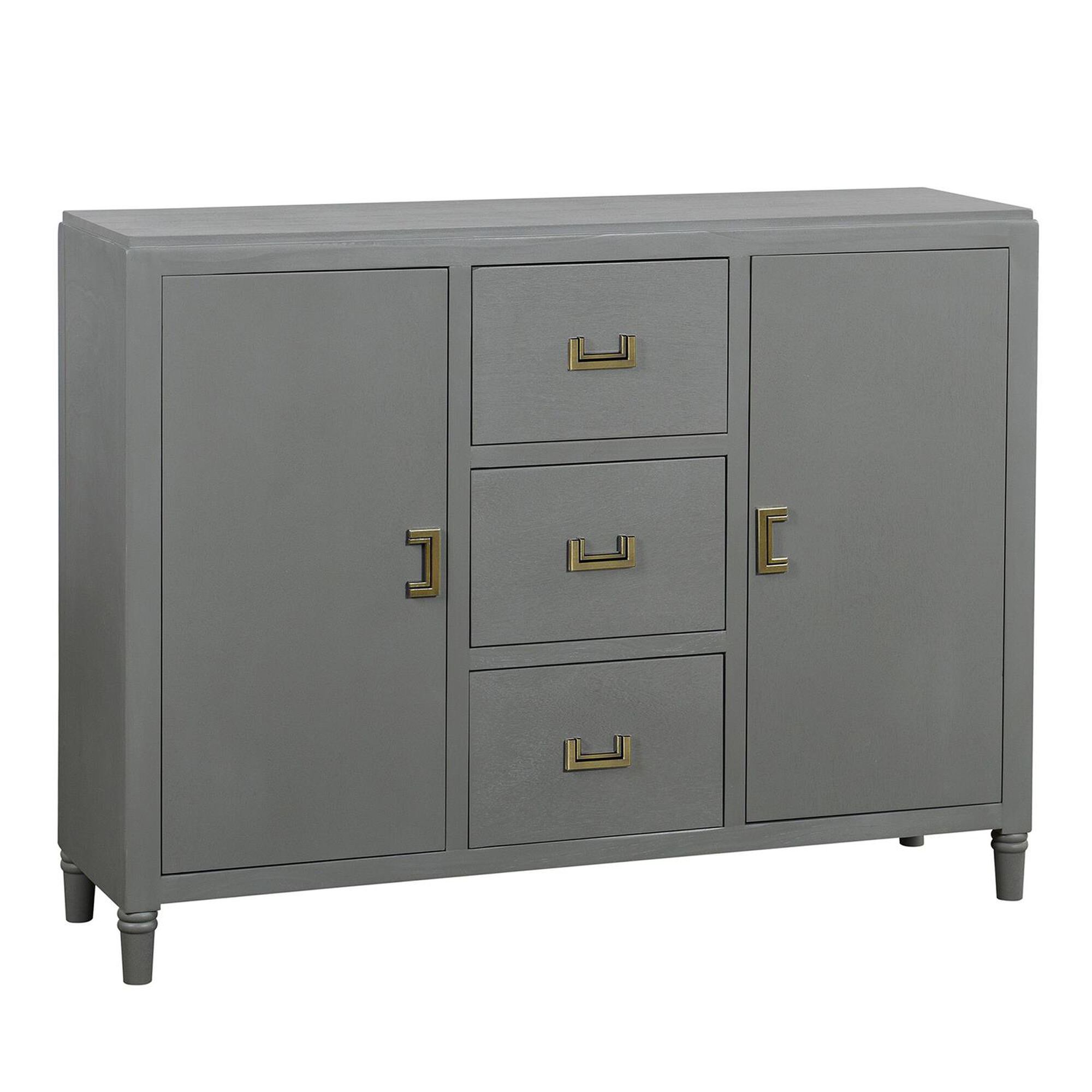 Shown in Carbon Gray, Antique Gold finish