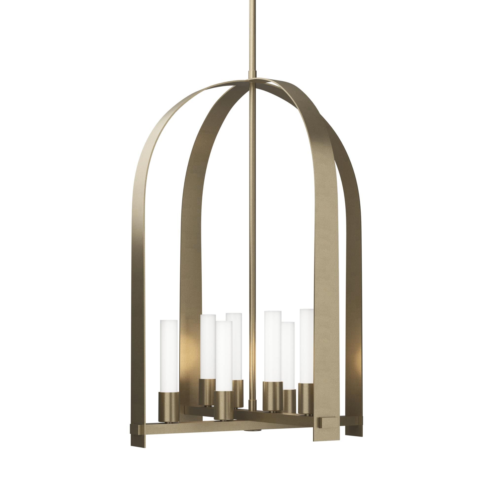 Shown in Soft Gold finish and Frosted glass and Frosted Glass shade