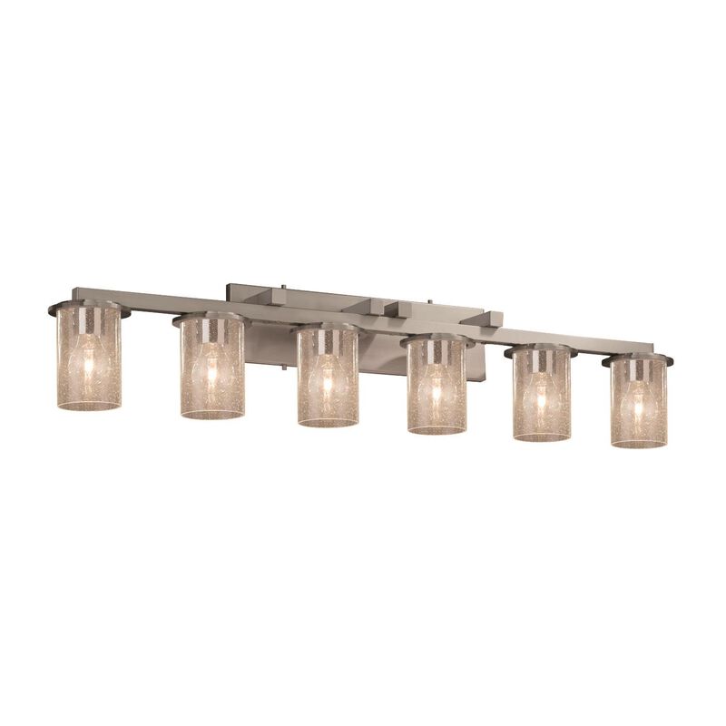 Fusion 45 Inch 6 Light Bath Vanity Light by Justice Design Group