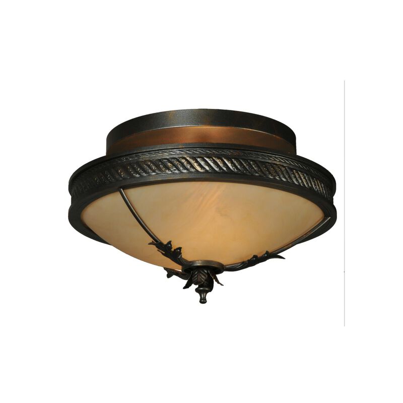 Hoja 15 Inch 2 Light Semi Flush Mount by Meyda Lighting