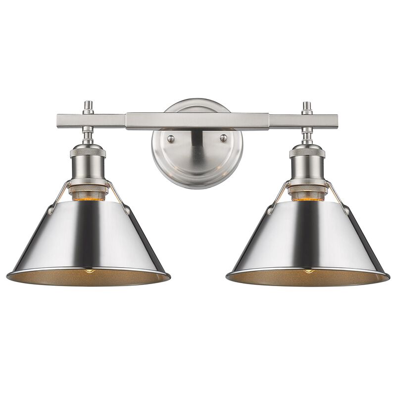 Orwell 18 Inch 2 Light Bath Vanity Light by Golden Lighting